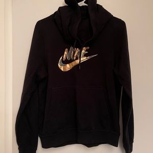 Nike hoodie! Black & Gold